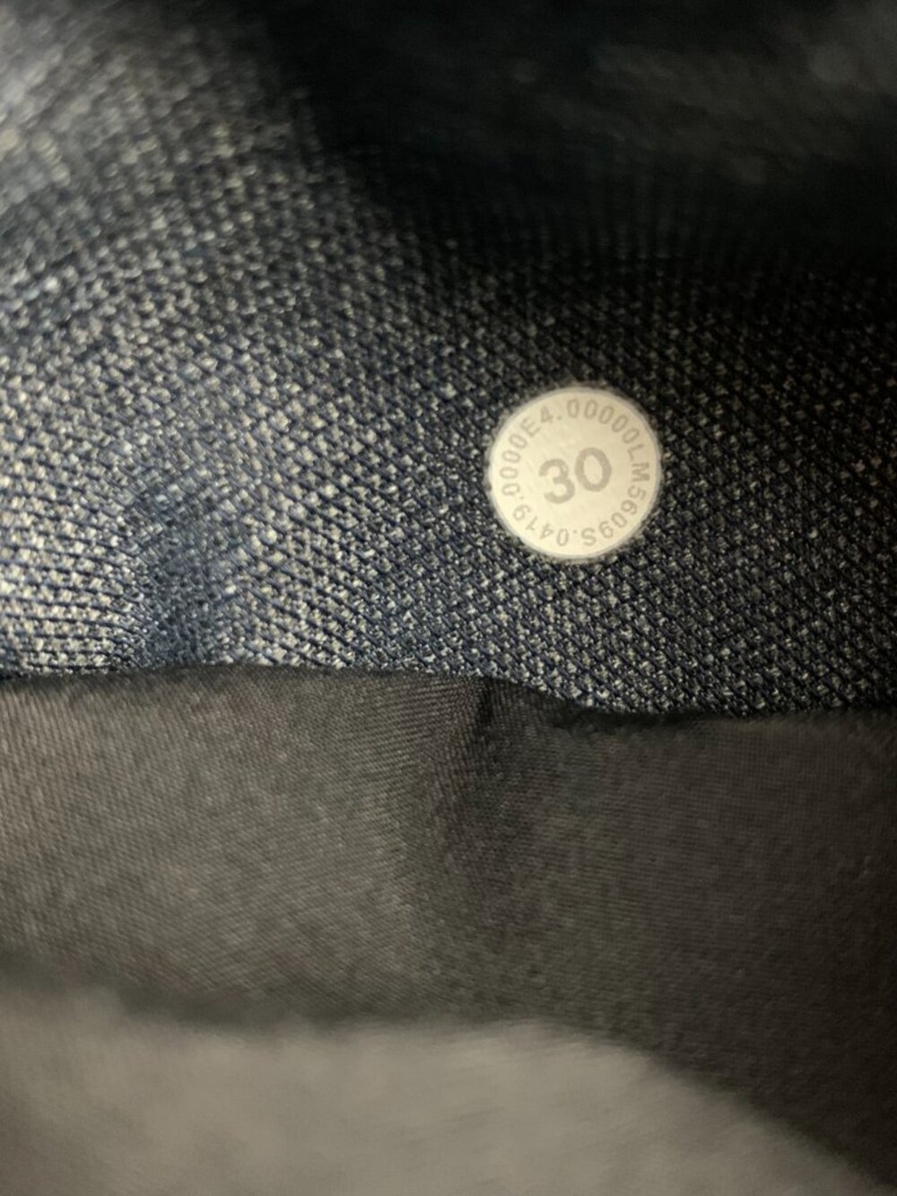 Lululemon Mens 30 Blue Chino ABC Pant Slim Tech Canvas Tapered M5609S 30x32 - Picture 13 of 13